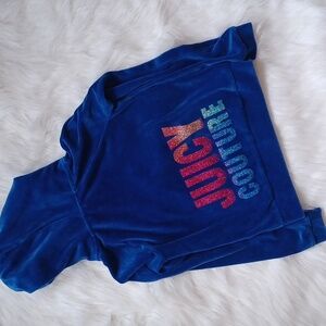 Juicy Couture full zip hoodie. Girls size Medium. 2014. Royal Blye velvet.